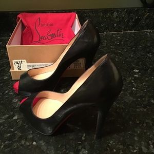 Christian Louboutin New Very Prive Patent Red Sole Pumps